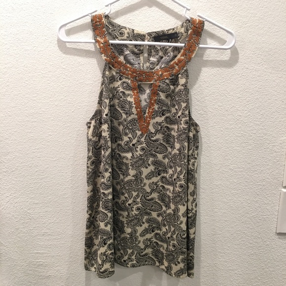 THML Embroidered Keyhole Paisley Top - Picture 2 of 5